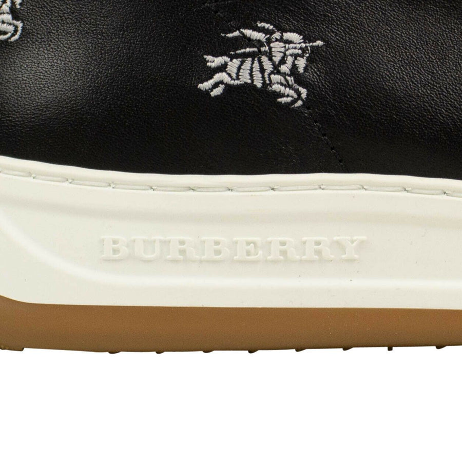 'Timsbury' Knight Embroidered Sneakers - Black