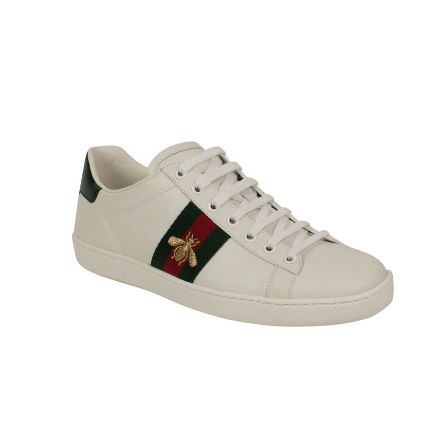 Ace Embroidered Sneakers- White