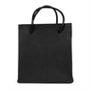 Small Leather Heritage Shopping Tote Bag - Black