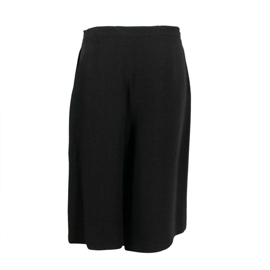 Silk Wide Shorts - Black