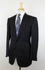 Drop 6 Pin Striped Super 150's Wool 2 Button Suit - Black / White