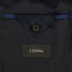 Z ZEGNA Solid Wool Two Button Suit - Navy Blue