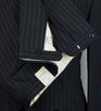 Drop 6 Striped Wool Double Breasted Suit - Gray