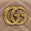 Leather GG Marmont Matelassé Leather Belt Bag - Beige