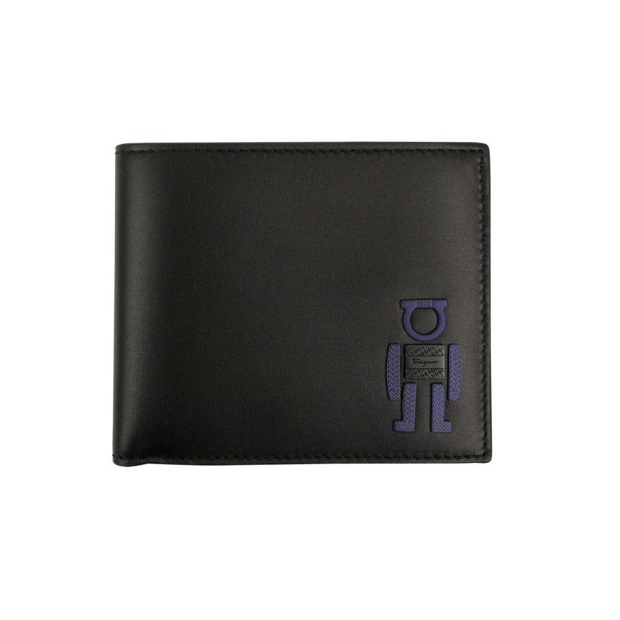 'Robot' Gancio Bi-Fold Wallet - Black