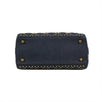 Medium Denim Studded Lady Dior Shoulder Bag - Denim  Blue