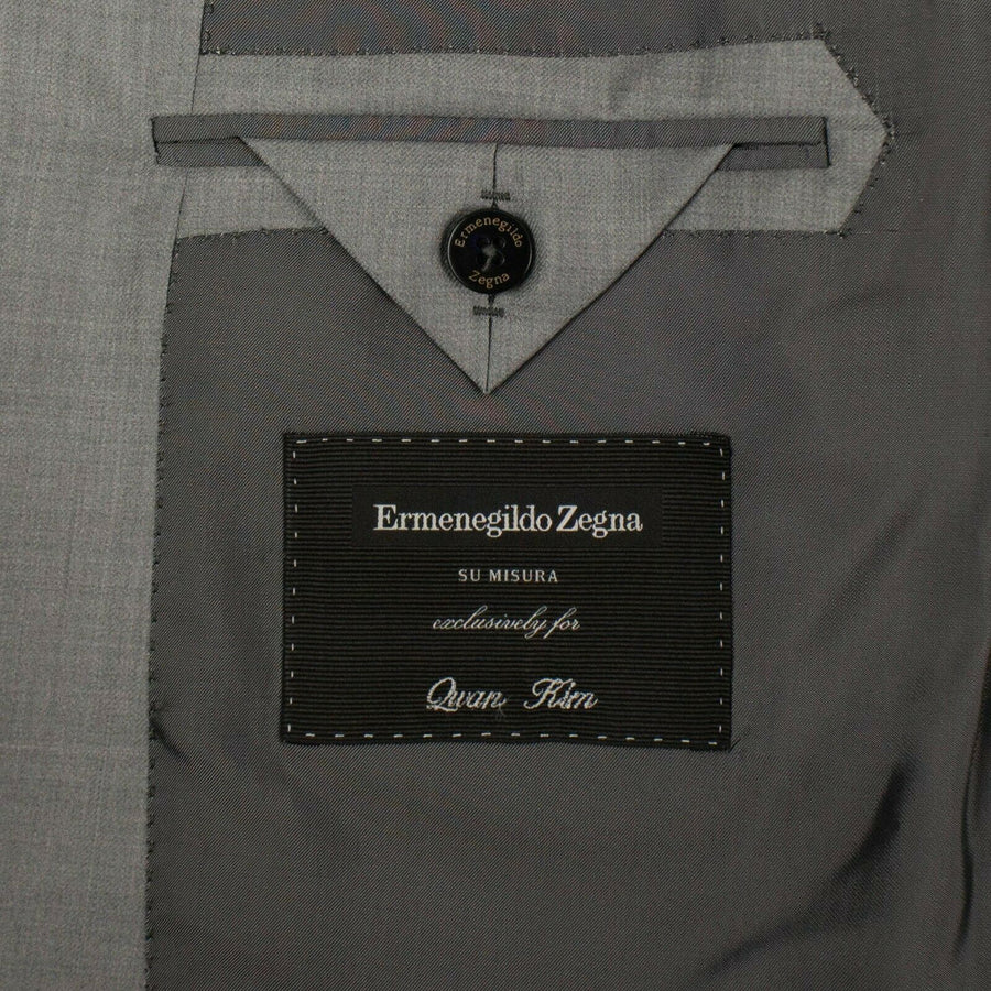 ERMENGILDO ZEGNA SU MISURA Wool Two Button Suit - Gray