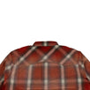 Western Plaid Button Down Shirt - Orange