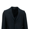 Herringbone 2 Button Wool Blend Suit - Navy Blue