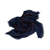 Silk 'GG Hamlet' Printed Shawl Scarf - Blue