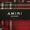 Laced Plaid Button Down Shirt - Red