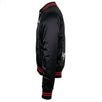 Fighters Embroidered Baseball Varsity Jacket - Black / Red