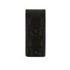 Leather Signature Money Clip - Black