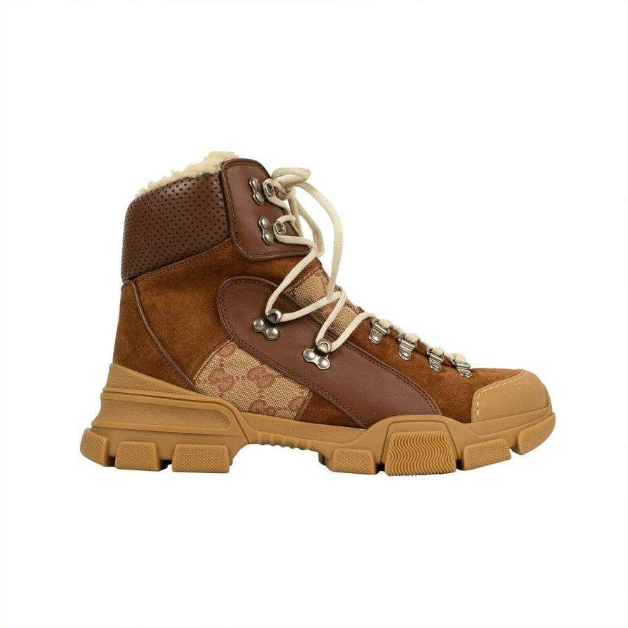 Men's Flashtrek GG High-Top Sneakers Boots - Brown