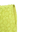 Floral Embroidered Skirt - Neon Yellow