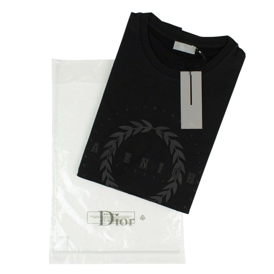 Embossed Cotton T-Shirt - Black