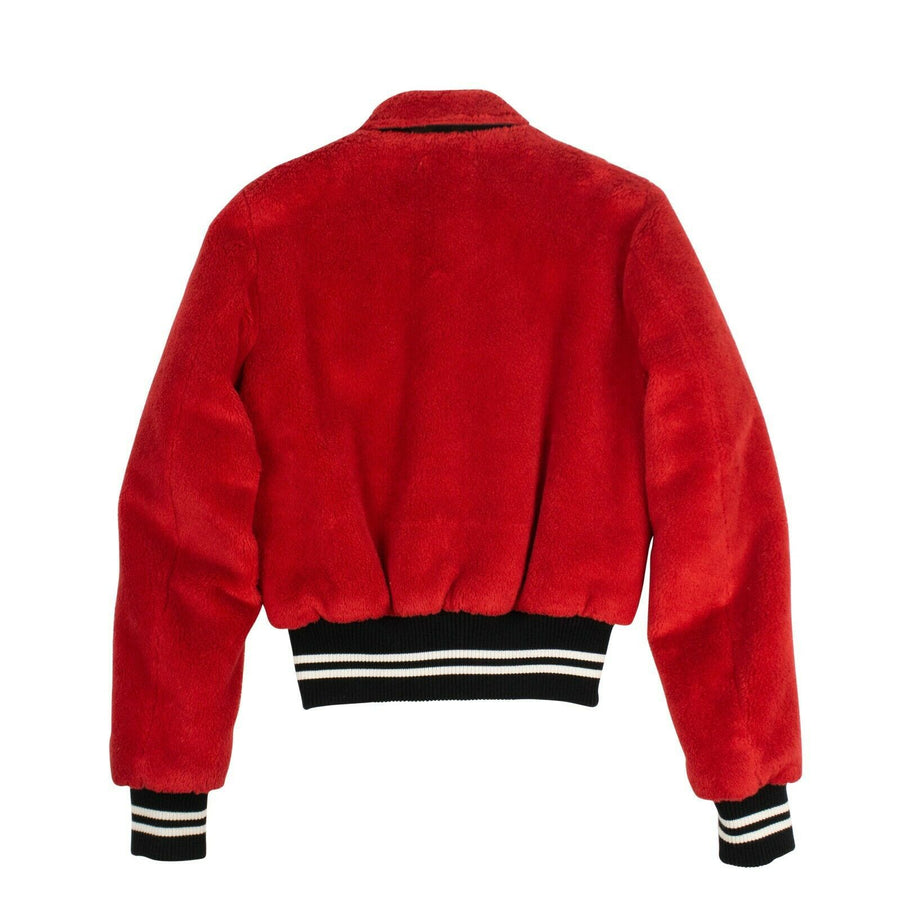 Sherpa Band Bomber Jacket - Red