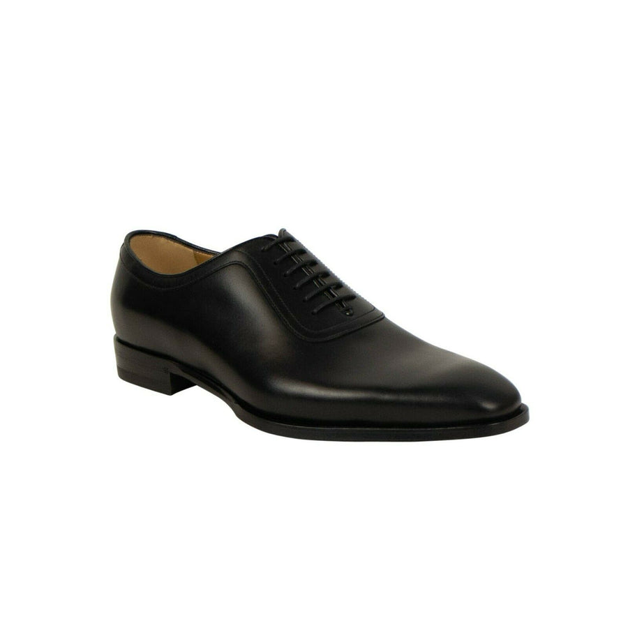 Leather Lace-Up Dress Shoes - Black