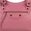 Leather Classic City Shoulder Bag - Pink