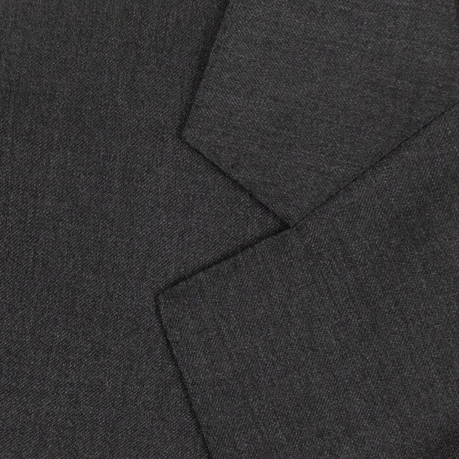 Wool Two Button Suit - Dark Gray