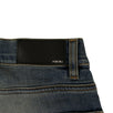 Faded Denim Skinny Stack Jeans - Dark Blue