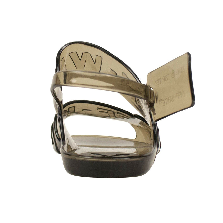 Zip-Tie Jelly Sandal - Black