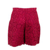 Floral Embroidered Lace Shorts - Fuchsia