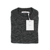 Cashmere J'ADIOR 8 Marled Knit Crewneck Sweater - Gray / Green