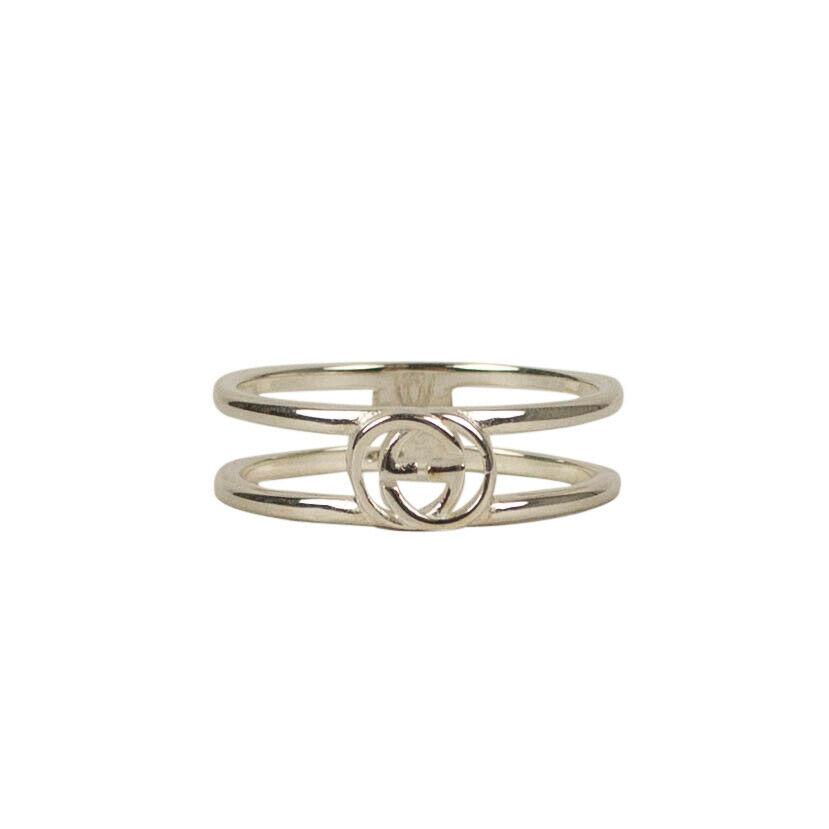 Interlocking G Thin Ring - Sterling Silver