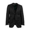 Solid Wool Two Button Suit - Black