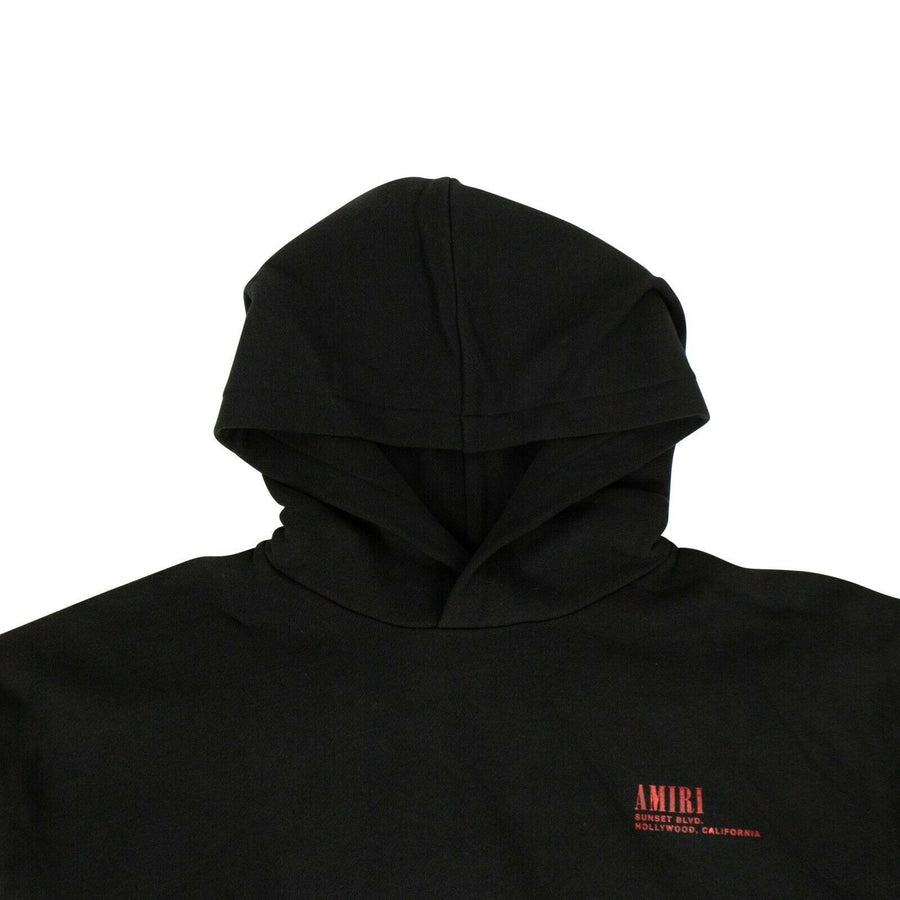 Sunset Bones Foil Hoodie Sweatshirt - Black