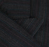 Striped Wool Double Breasted Suit - Gray