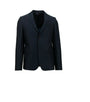 Herringbone 2 Button Wool Blend Suit - Navy Blue