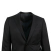 Solid Wool Two Button Suit - Black