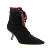 D-Hide Stretch Mesh Ankle Boots - Black