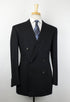 Striped Wool Double Breasted Suit - Gray