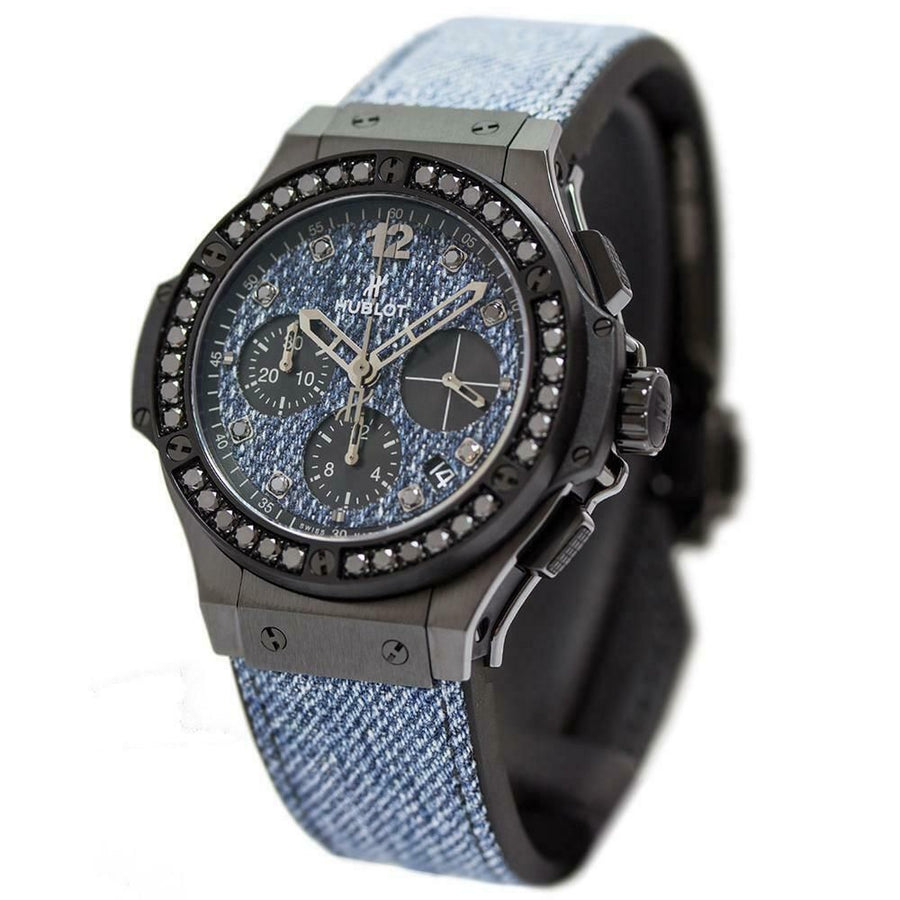 Hublot Big Bang, Jean Ceramic Black Diamond Chronograph 341.CX.2740.NR.1200