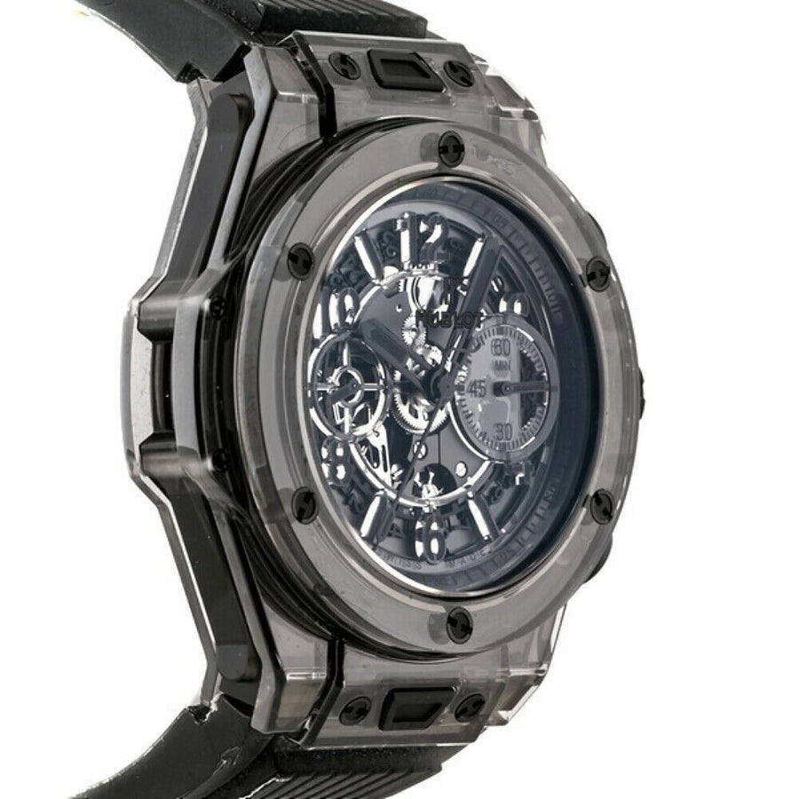 Hublot Big Bang, Unico All Black Sapphire 45MM Watch 411.JB.4901.RT