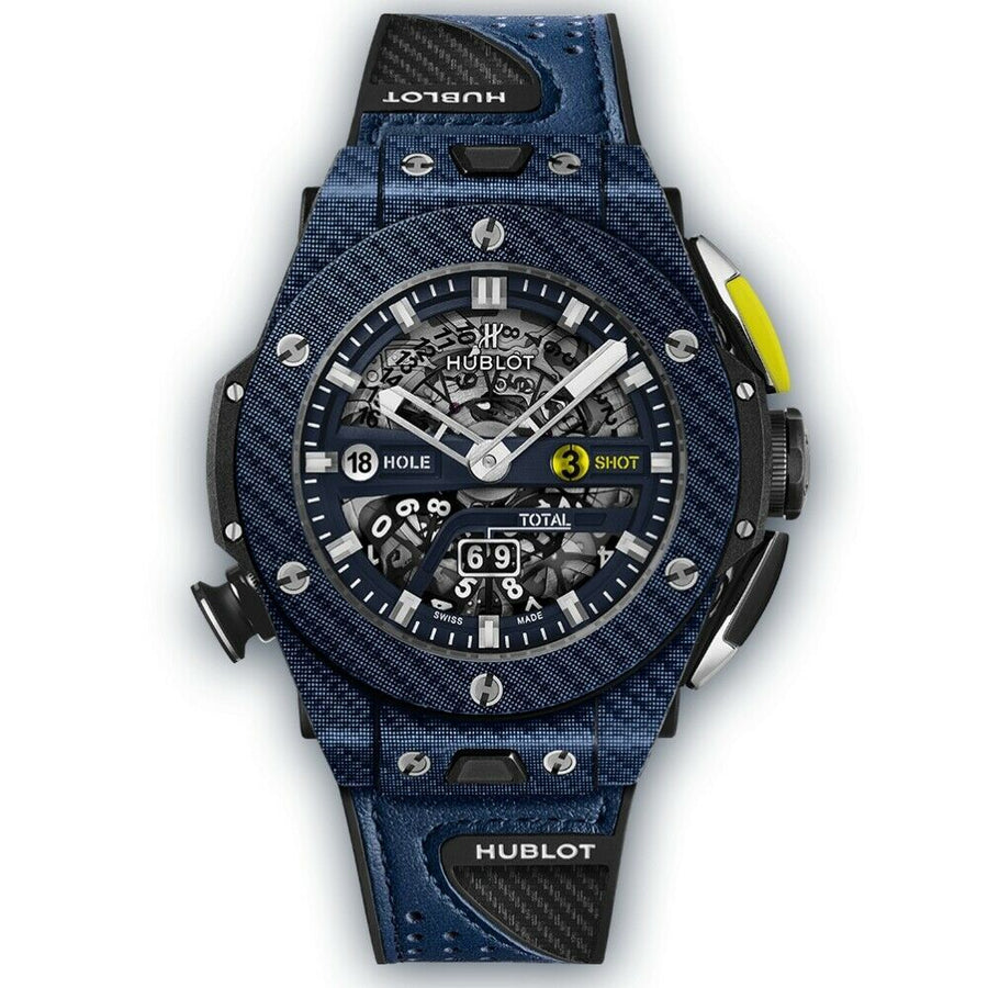 Hublot Big Bang, Unico Golf Blue Carbon 45MM Watch 416.YL.5120.VR