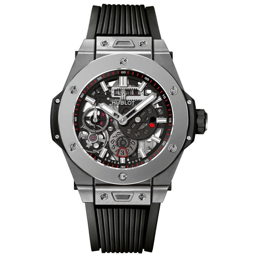 Hublot Big Bang, Meca 10 Microblasted Titanium 45MM Watch 414.NI.1123.RX