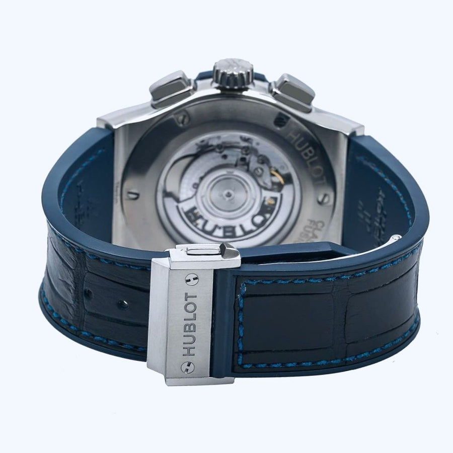 Hublot Classic Fusion, Chronograph Titanium Blue 42MM Watch 541.NX.7170.LR