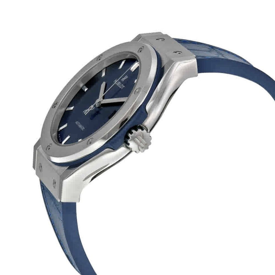 Hublot Classic Fusion, Titanium Blue Index Dial 38MM Watch 565.NX.7170.LR