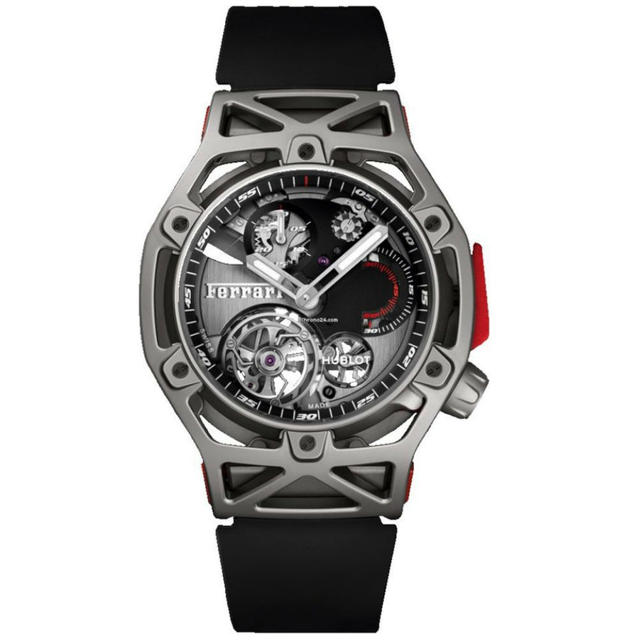 Hublot Techframe, Ferrari Titanium Tourbillon 45MM Watch 408.NI.0123.RX