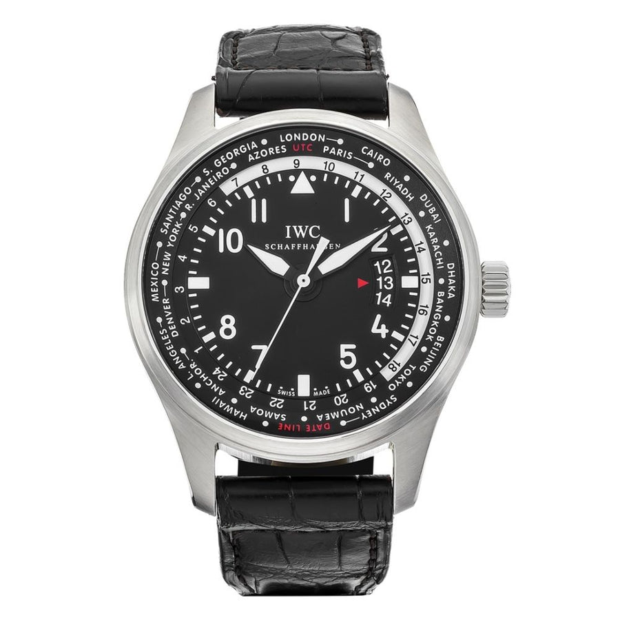 IWC Pilot, Automatic Worldtimer Steel 46MM Watch IW326201