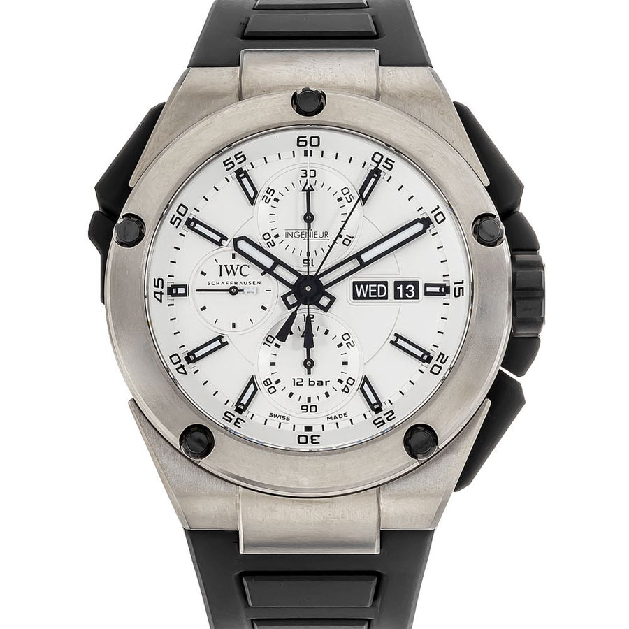 IWC Ingenieur, Double Chronograph Titanium 45MM Watch IW386501