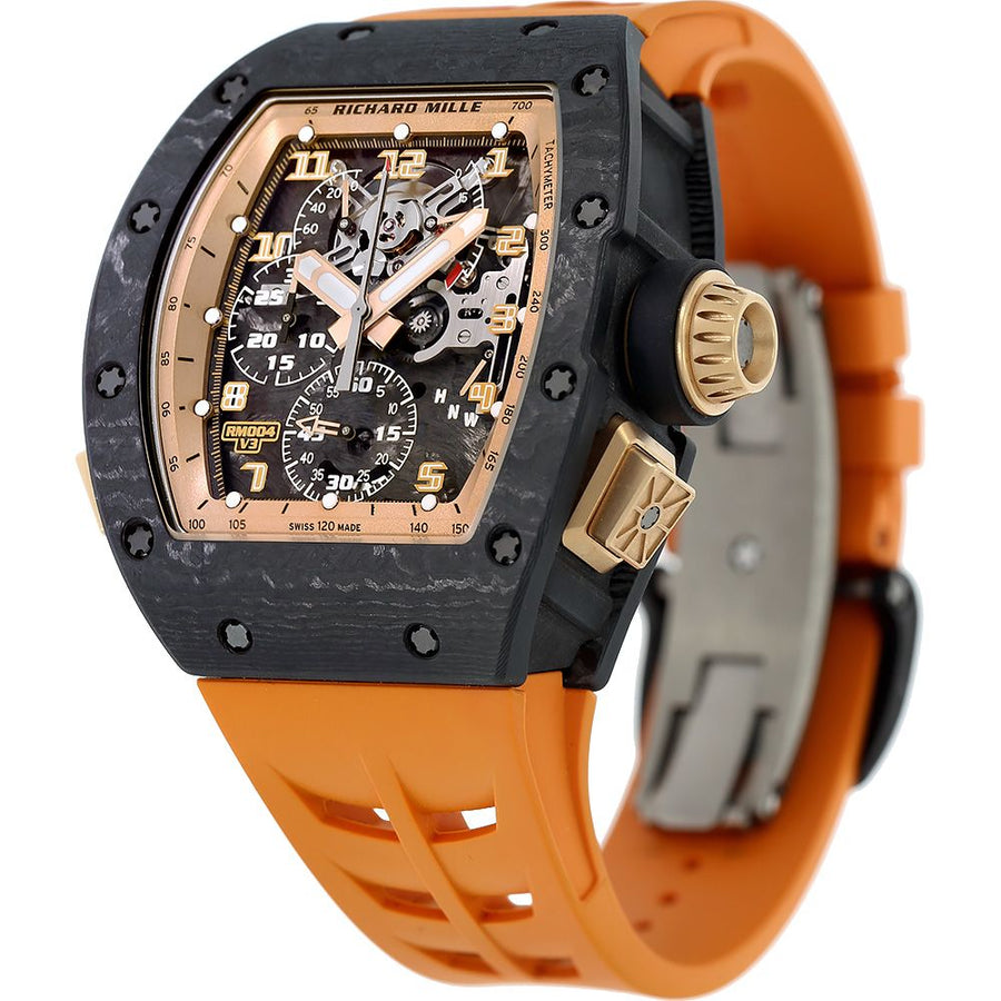 Richard Mille RM 004-V3, Asia Edition Carbon TPT Split Second 50MM Watch RM-004