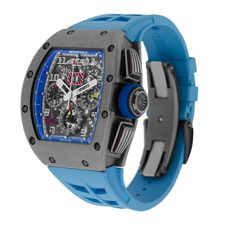 Richard Mille RM011, Felipe Massa Blue Americas Titanium 50MM Watch RM011