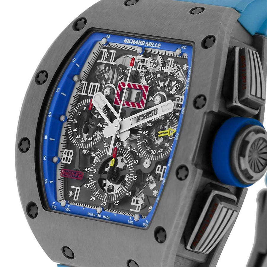 Richard Mille RM011, Felipe Massa Blue Americas Titanium 50MM Watch RM011