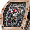 Richard Mille RM011, Felipe Massa Titanium and Rose Gold Diamond Pave Chronograph 50MM Watch RM011(PRE-OWNED)