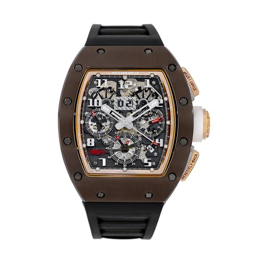 Richard Mille RM011, Felipe Massa Boutique Edition Rose Gold Automatic 49MM Chronograph RM011(PRE-OWNED)